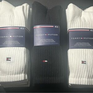 U.S. Polo Assn. Men's Black and White Socks - 4 Pack